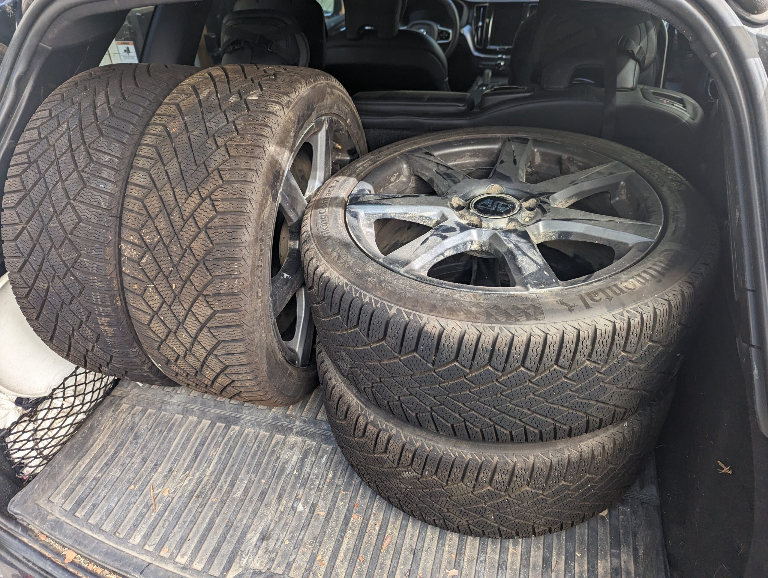 4x mounted Continental Viking Contact 7 225/45R17 Tire, used 1 season only