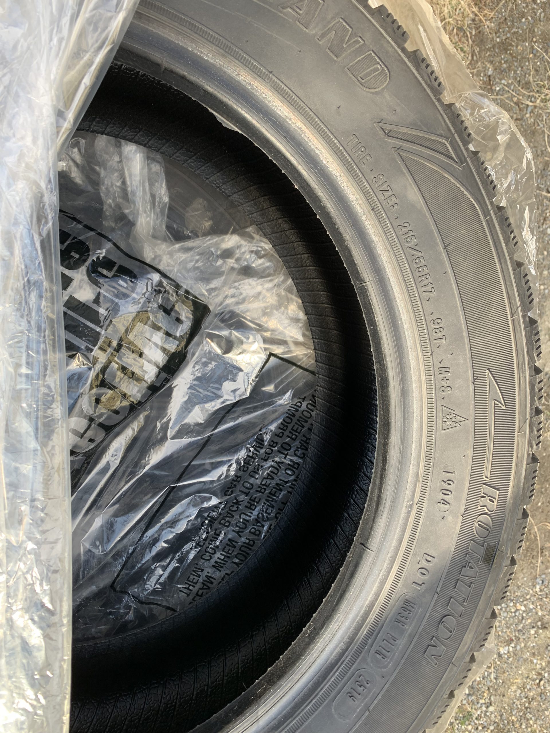 Size of tires