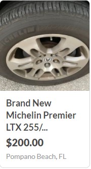 Michelin Premier LTX Tire New