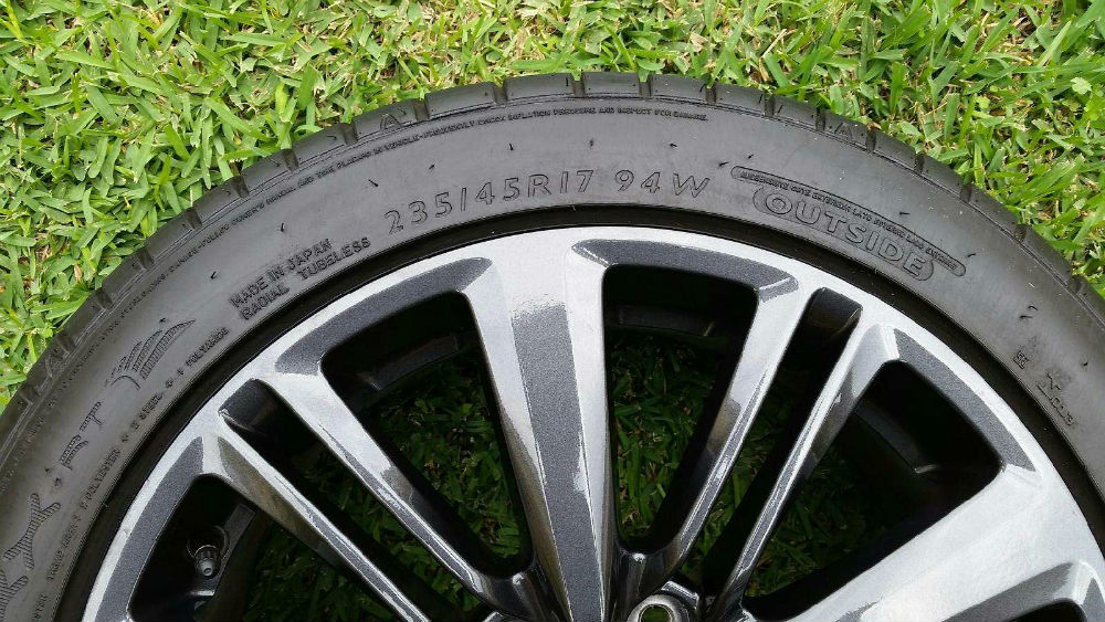 wrx wheel size