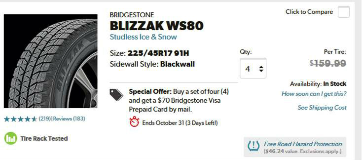 blizzack tires
