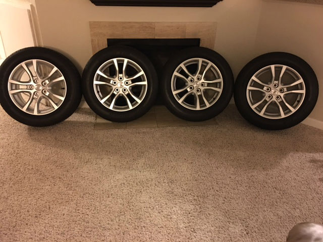 all 4 wheels w/ tires