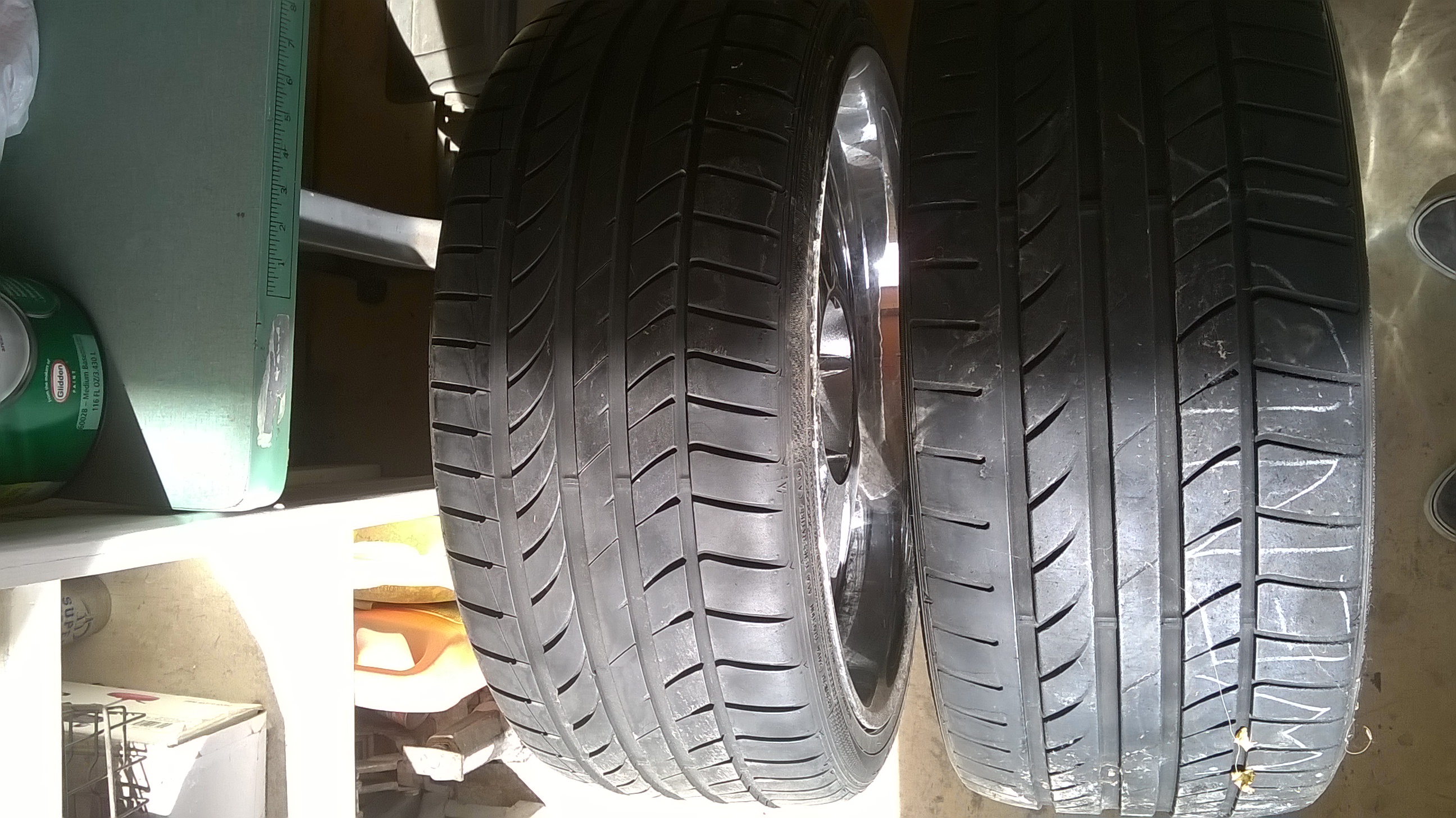 2 (22â€³) Dunlop SP Sport tires w/ rims included