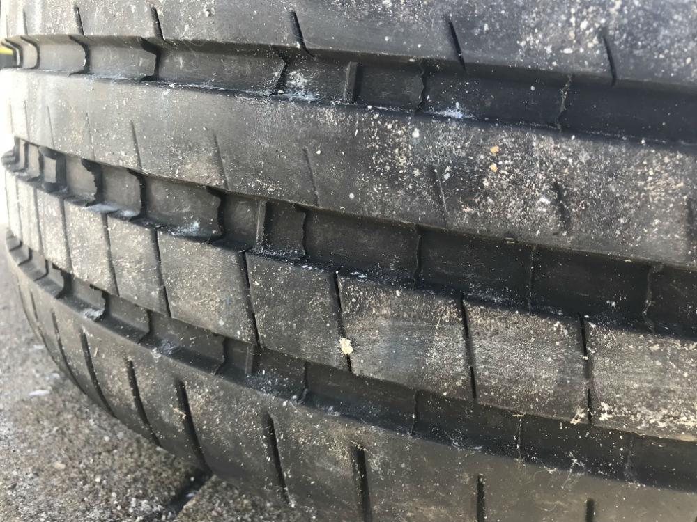Gently used front tires.