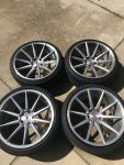 All four wheels & tires.