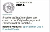 Sport Edition Cup 4 Wheels