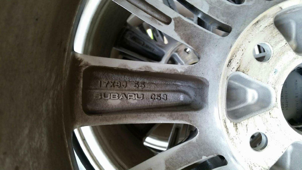 wrx wheel backside
