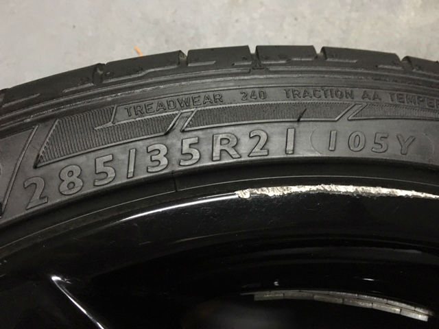 Tire specs.  See description for all