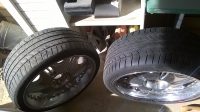 2 (22â€³) Dunlop SP Sport tires w/ rims included