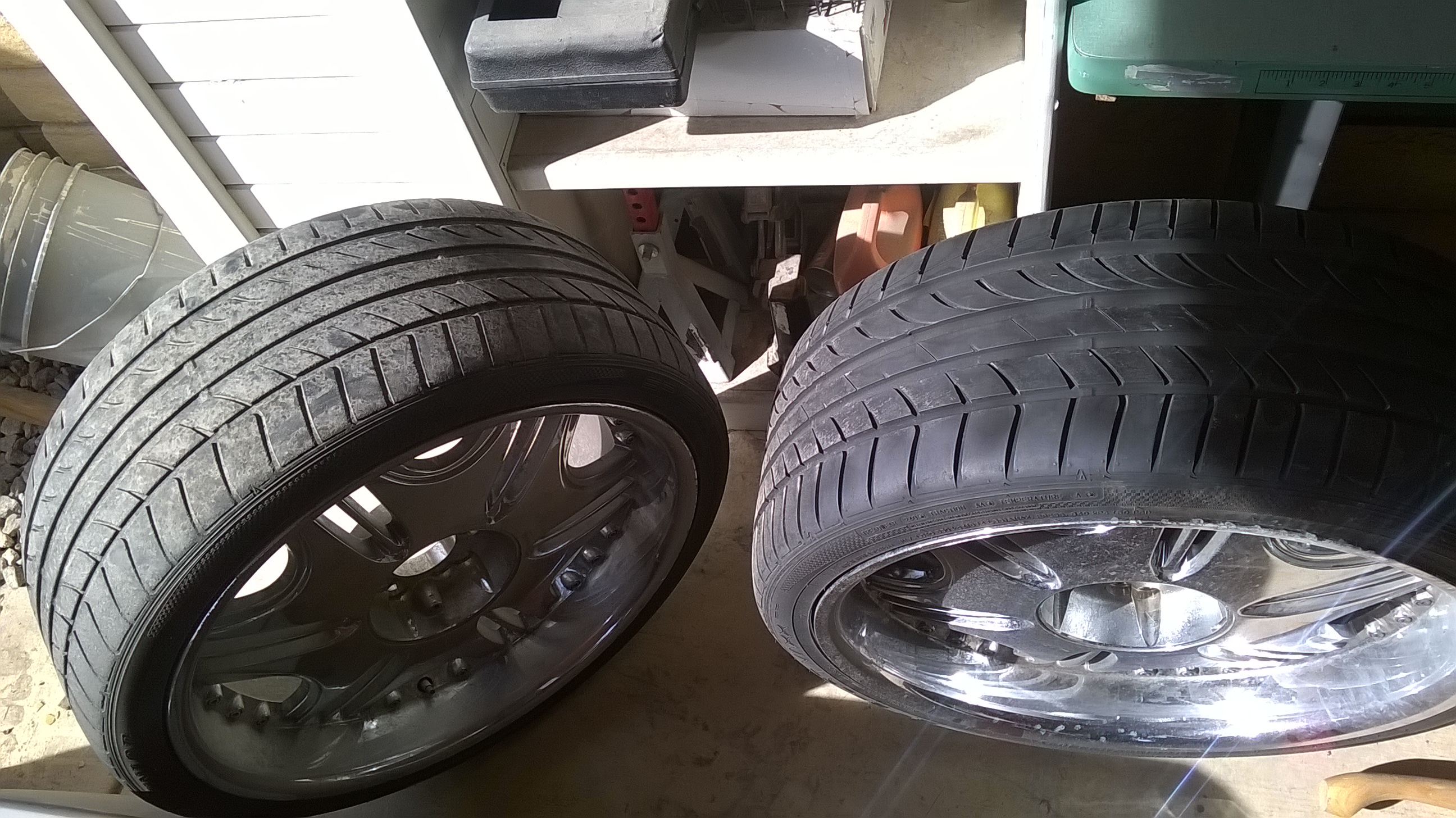 2 (22â€³) Dunlop SP Sport tires w/ rims included